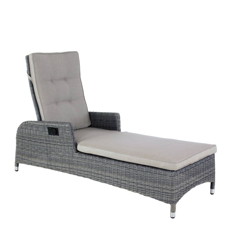 Oosterik Home Ligbed Long Beach Coffee Brown D 162 x B 68 x H 105 cm Oosterik Home - Oosterik home - Bruin