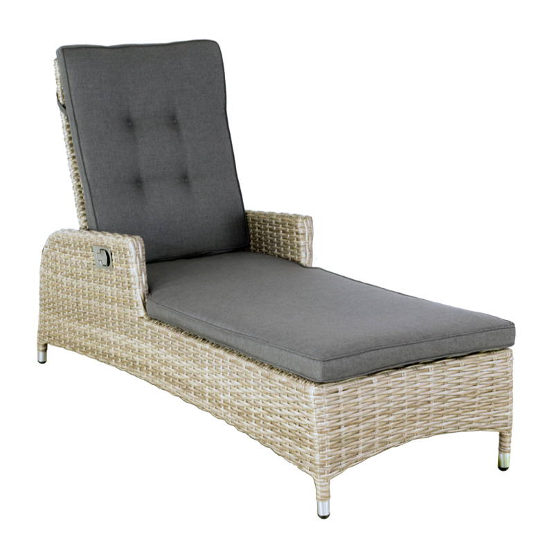 Oosterik Home Ligbed Long Beach Trout Grey D 162 x B 68 x H 105 cm Oosterik Home - Oosterik home - Grijs