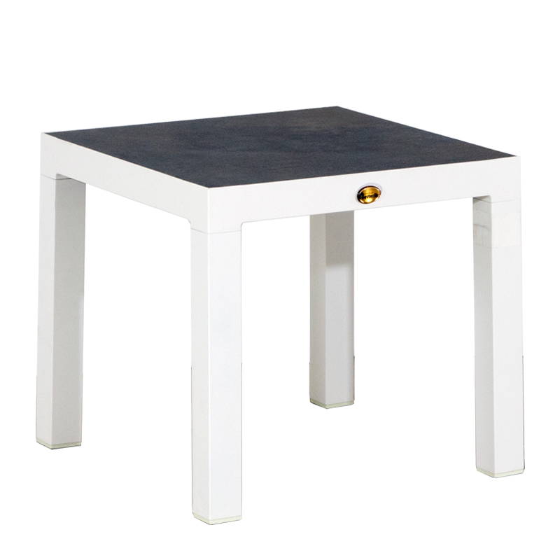 Oosterik Home Bijzet tafel Milford Sky White D 50 x B 50 X H 47 cm Oosterik Home - Oosterik home