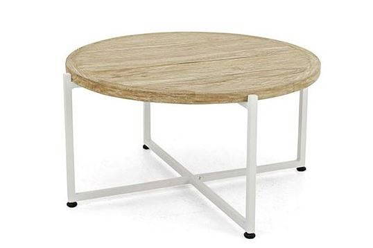 Applebee Bijzettafel Milou Dining dia. 74 cm teak tuinmeubel Applebee - Applebee