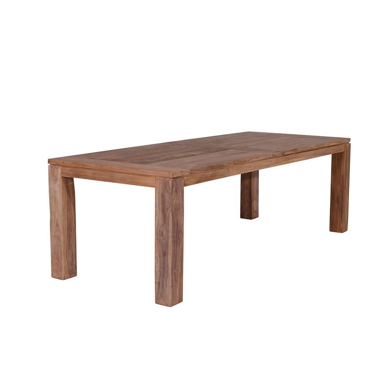 Garden Impressions Mexico Tafel 240X100X76cm Natural Teak Poten 12X12cm Garden Impressions - Garden impressions