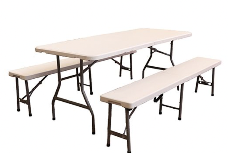 Buitengewoon de Boet Party Set Tafel en 2 Banken tuinmeubel Buitengewoon Boet - Buitengewoon de boet