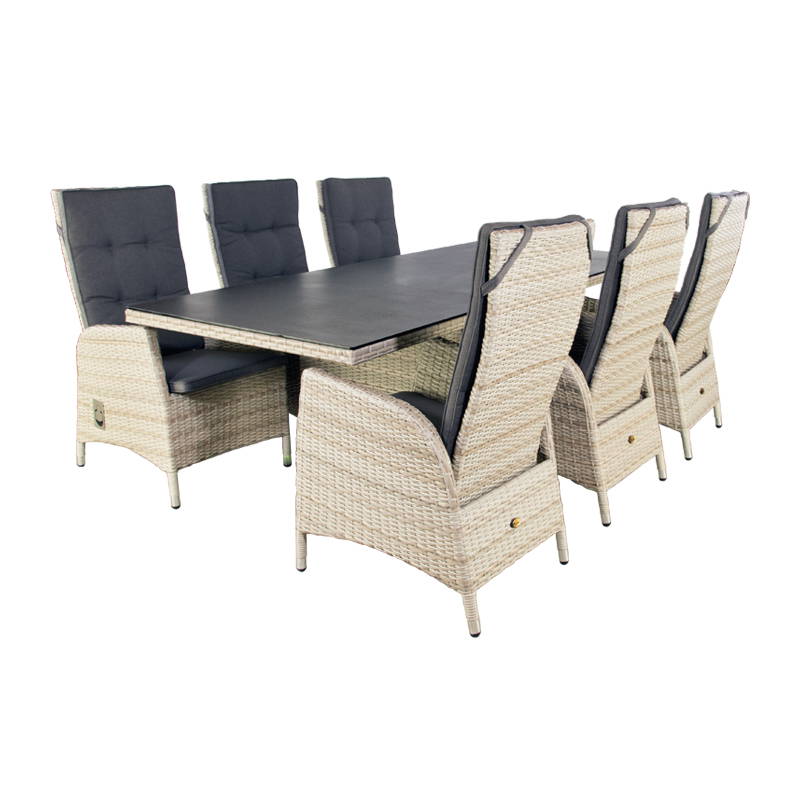 Oosterik Home Dining set Santa Cruz Sunrise Beige 220 x 100 cm Oosterik Home - Oosterik home