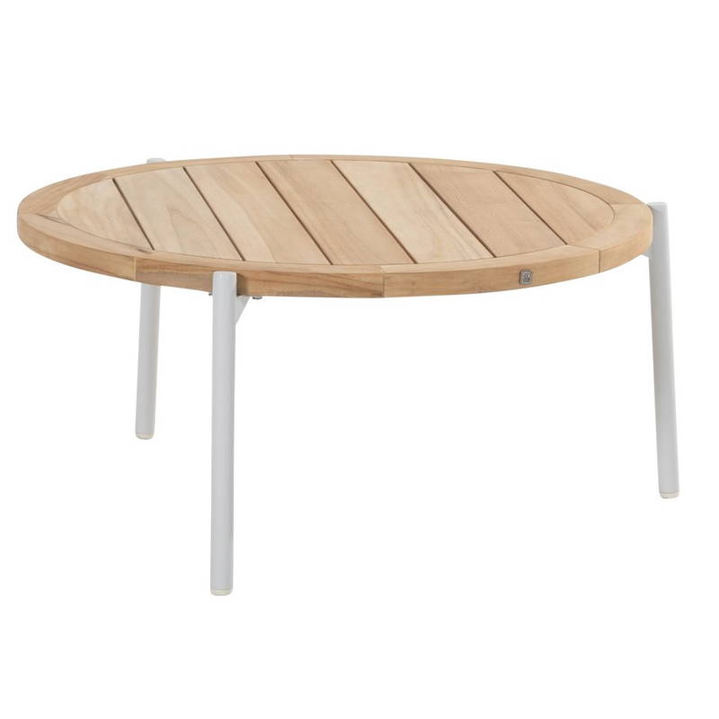 4SO Yoga Coffee Tafel Natural Teak Frost Grey dia. 73 cm 4SO - 4so - Grijs