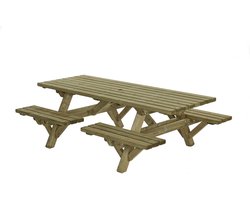 Talen Buitenmeubelen Picknicktafel open instap - - Groen