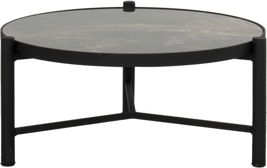 Hartman Carson koffietafel dia. 62 H 30 cm - - Zwart