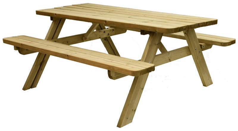 Hillhout Picknicktafel Easy (11010) Hillhout - Hillhout - Groen