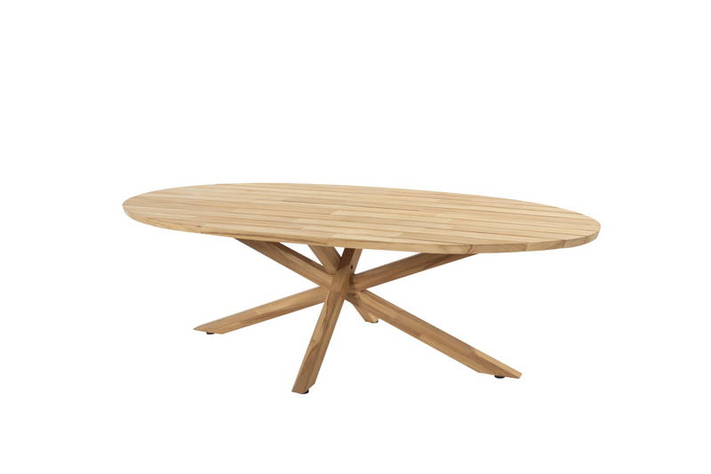 4SO Prado Diningtafel Teak Ellipse 240 x 115 cm Taste - 4so - Bruin