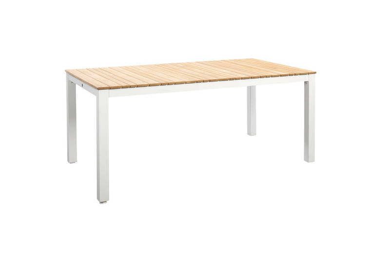 Arashi dining table 169x90 cm aluminium salix/teak Yoi - Yoi
