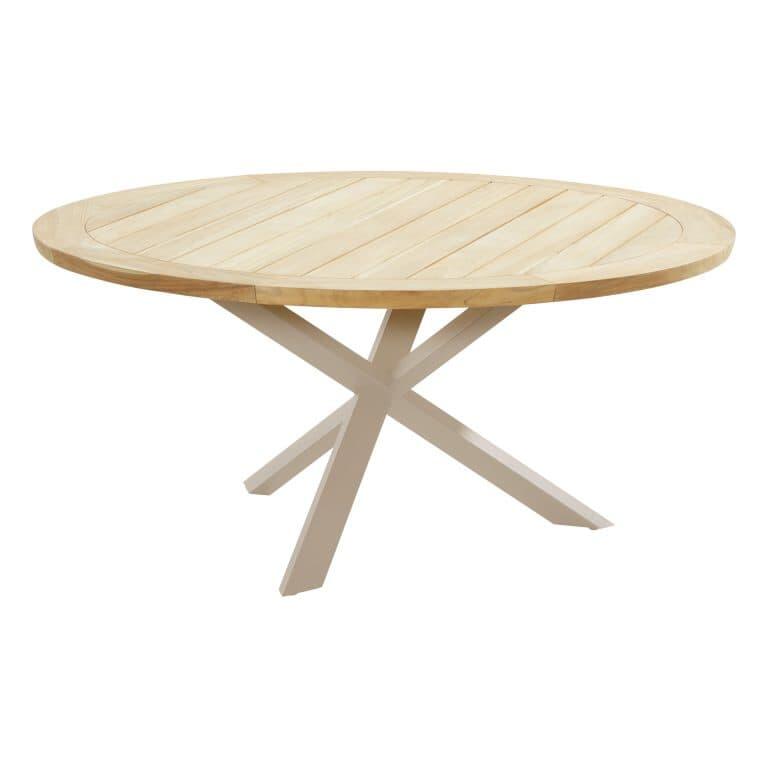 Taste Prado Diningtafel Teak Latte Ø 160 cm blad met frame 4SO Taste - Taste - Bruin