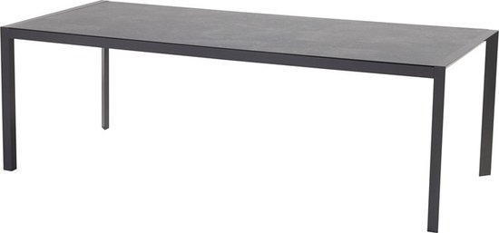 Hartman California Tafel HPL 225x100 cm slate s - - Zwart