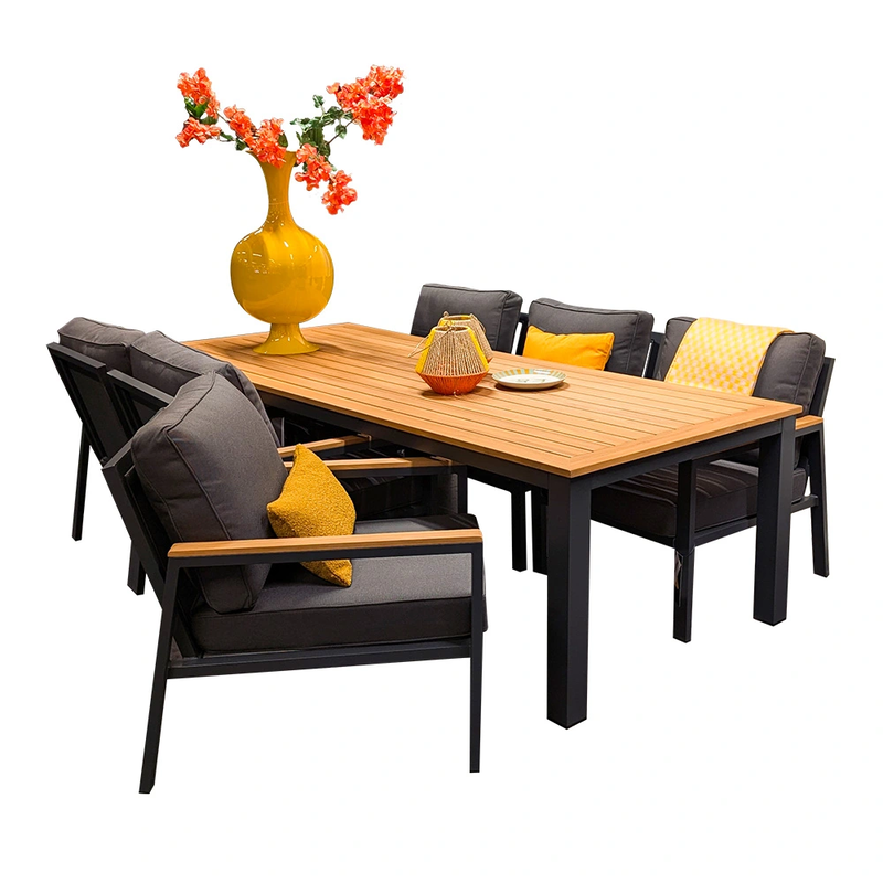 Stefano Low Diningset Trestino - Trestino - Grijs