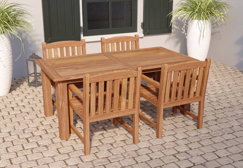 Tuindeco Tuintafel Modern teak 250 cm Tuindeco - Tuindeco