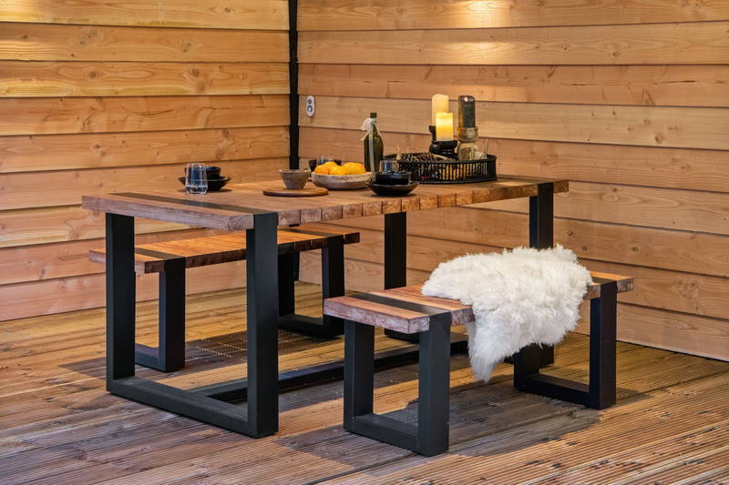 Tuindeco Teak dinnerset Wellington Tuindeco - Tuindeco