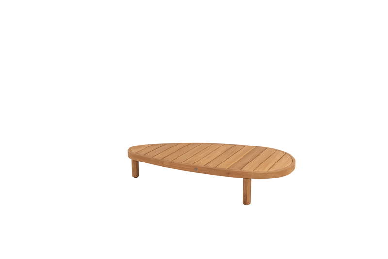 4SO Finn coffee tafel teak pebble 125 x 63 x 25 cm 4SO - 4so