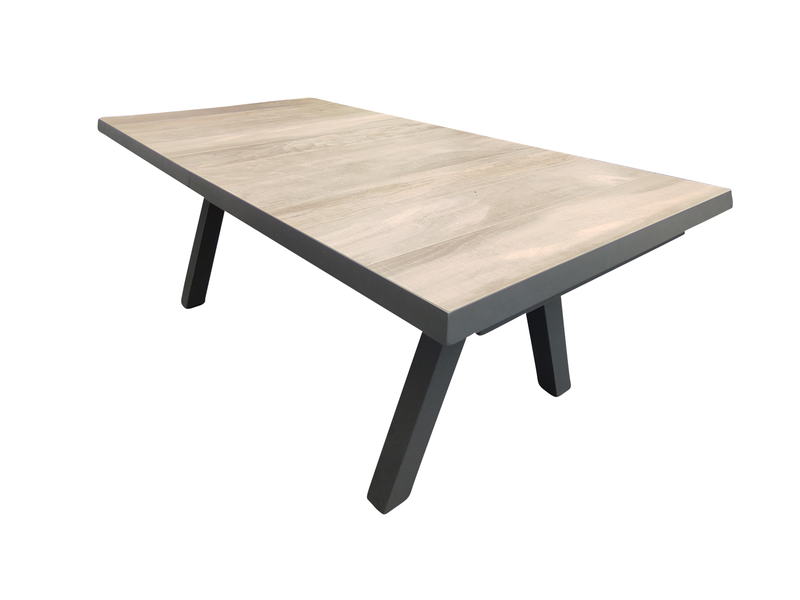 Driesprong Collection Tensil uitschuif tafel 205 en 265x103x76cm antraciet Driesprong Collection - Driesprong collection