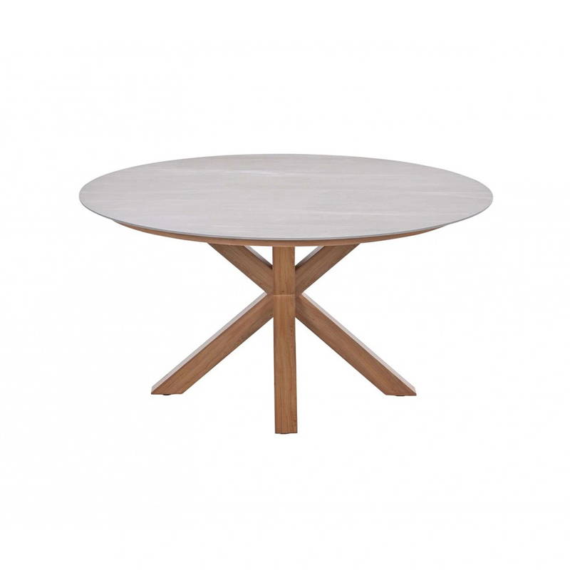 Garden Impressions Lowland Tuintafel Napoli Sand dia. 150 cm Garden Impressions - Garden impressions