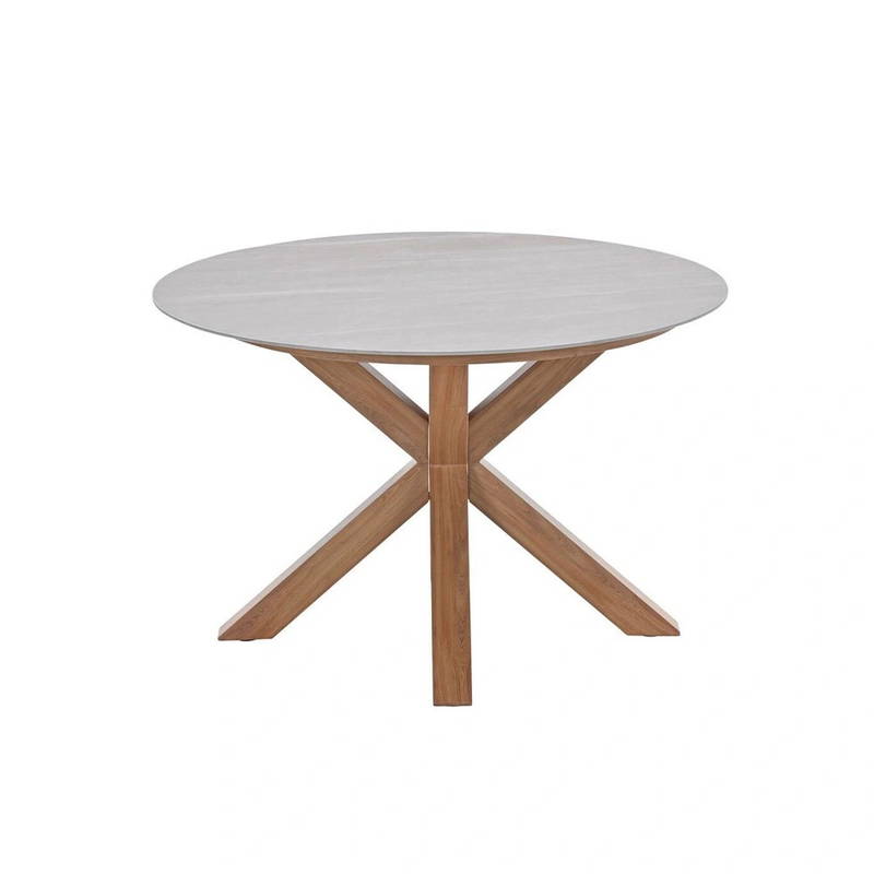 Garden Impressions Lowland Tuintafel Napoli Sand dia. 120 cm Garden Impressions - Garden impressions