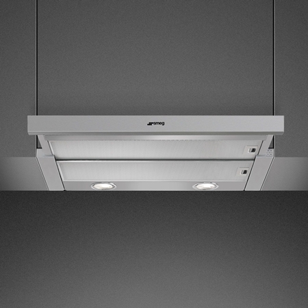 SMEG SMEG KSET666XE Universeel Esthetisch Vlakschermkap - 60 cm - Silver