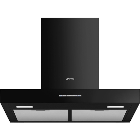 SMEG SMEG KBT600BL Universeel Esthetisch Wandkap - 60 cm - Zwart