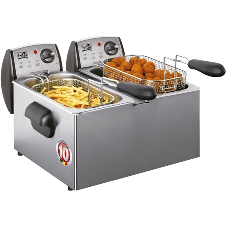 Fritel FRITEL FR 1850 DUO Friteuse - Silver