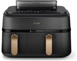 Philips NA552/00 Airfryer - Heteluchtfriteuse met 2 Manden - Grijs