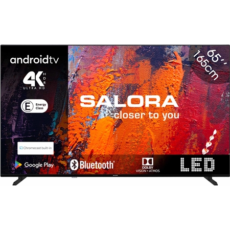 Salora Salora 65UA550 4K TV - Zwart