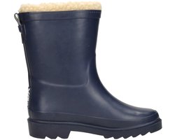 Xq Footwear - Kids Rubber Rain Boots Fur - Blauw