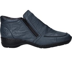 Rieker - Enkellaarsjes Plat - Blauw