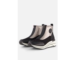 Remonte - Enkellaarsjes Plat - Zwart