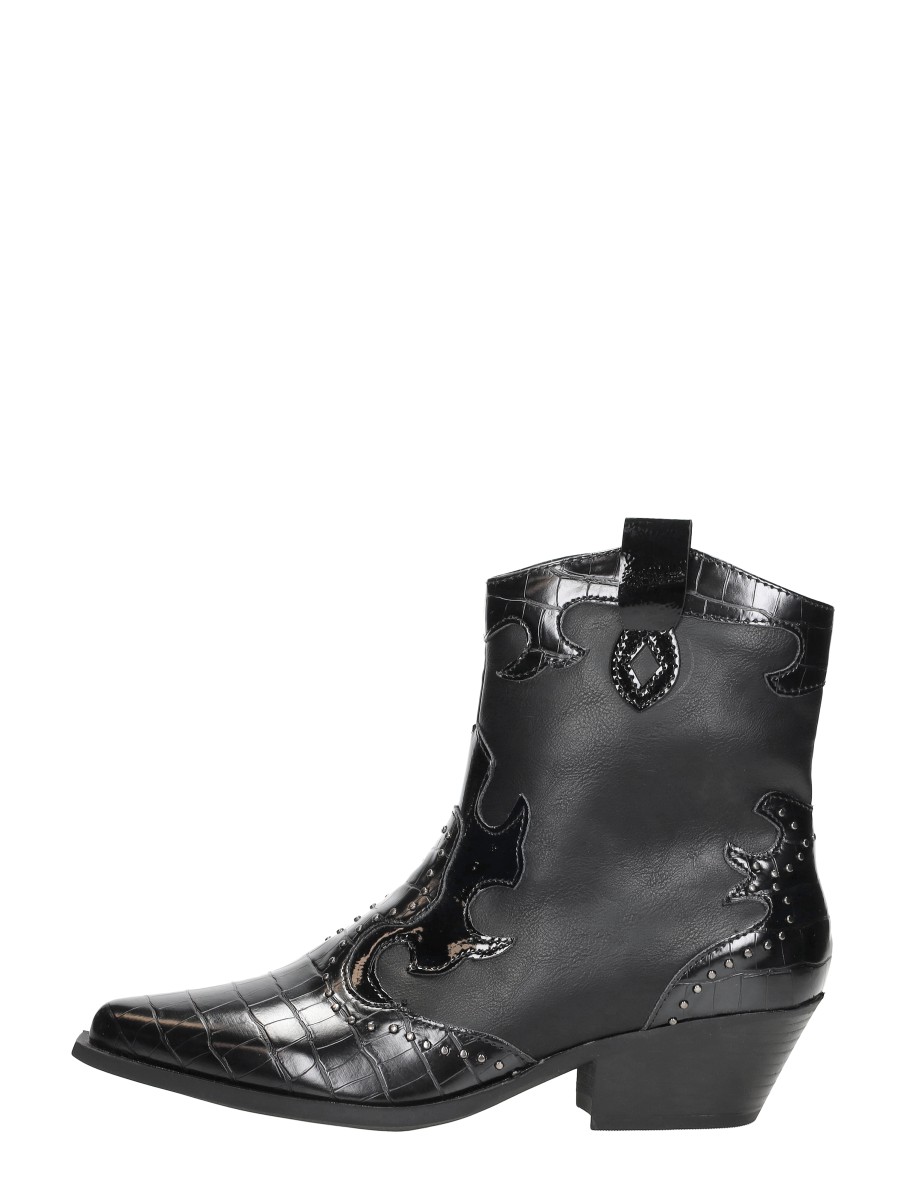 Sub55 Sub55 - Enkellaarsjes Hak - Zwart