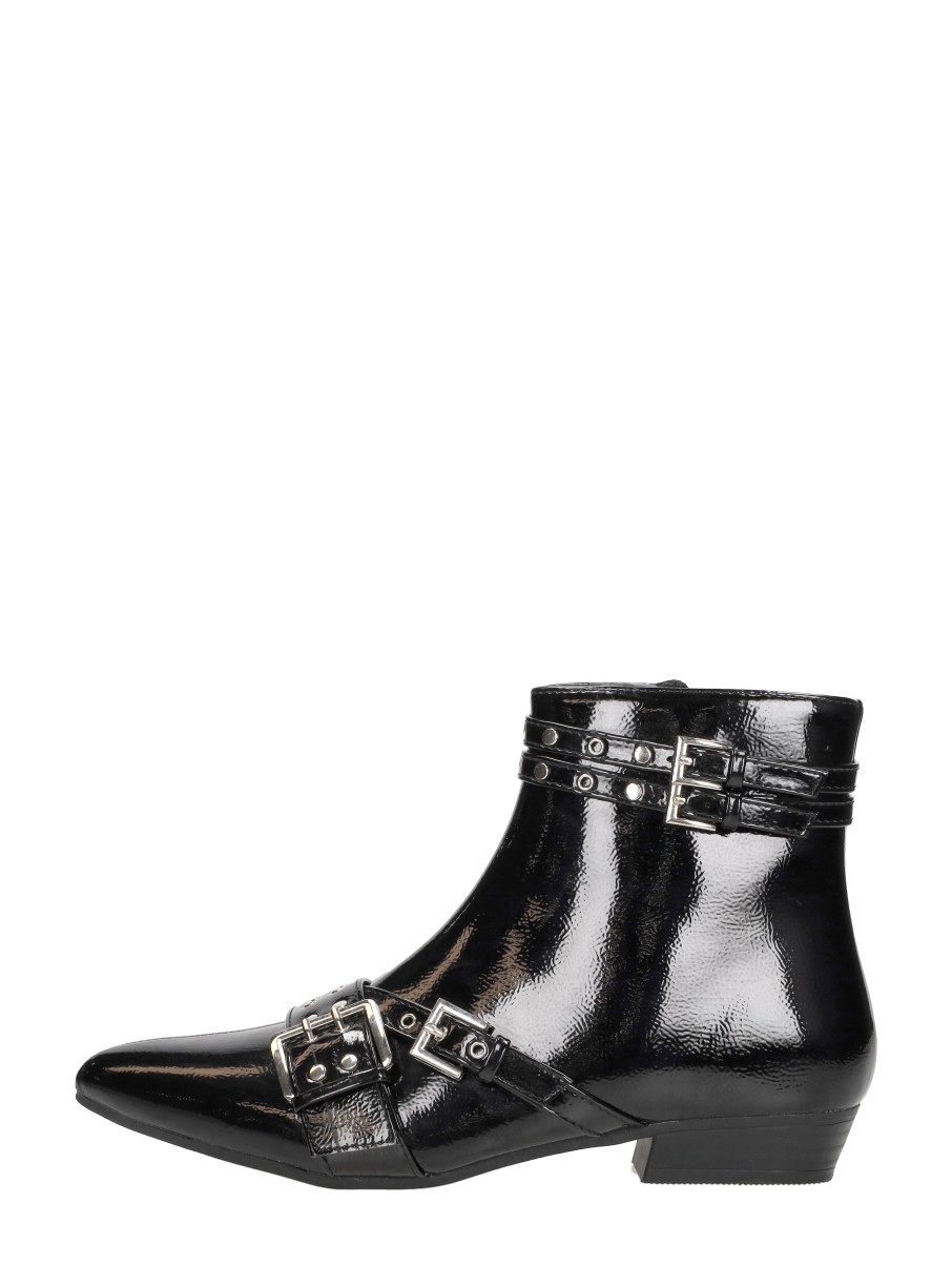 Sub55 Sub55 - Enkellaarsjes Plat Zwartlak