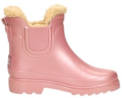 KEQ - Chelsea Rainboots Fur - Roze