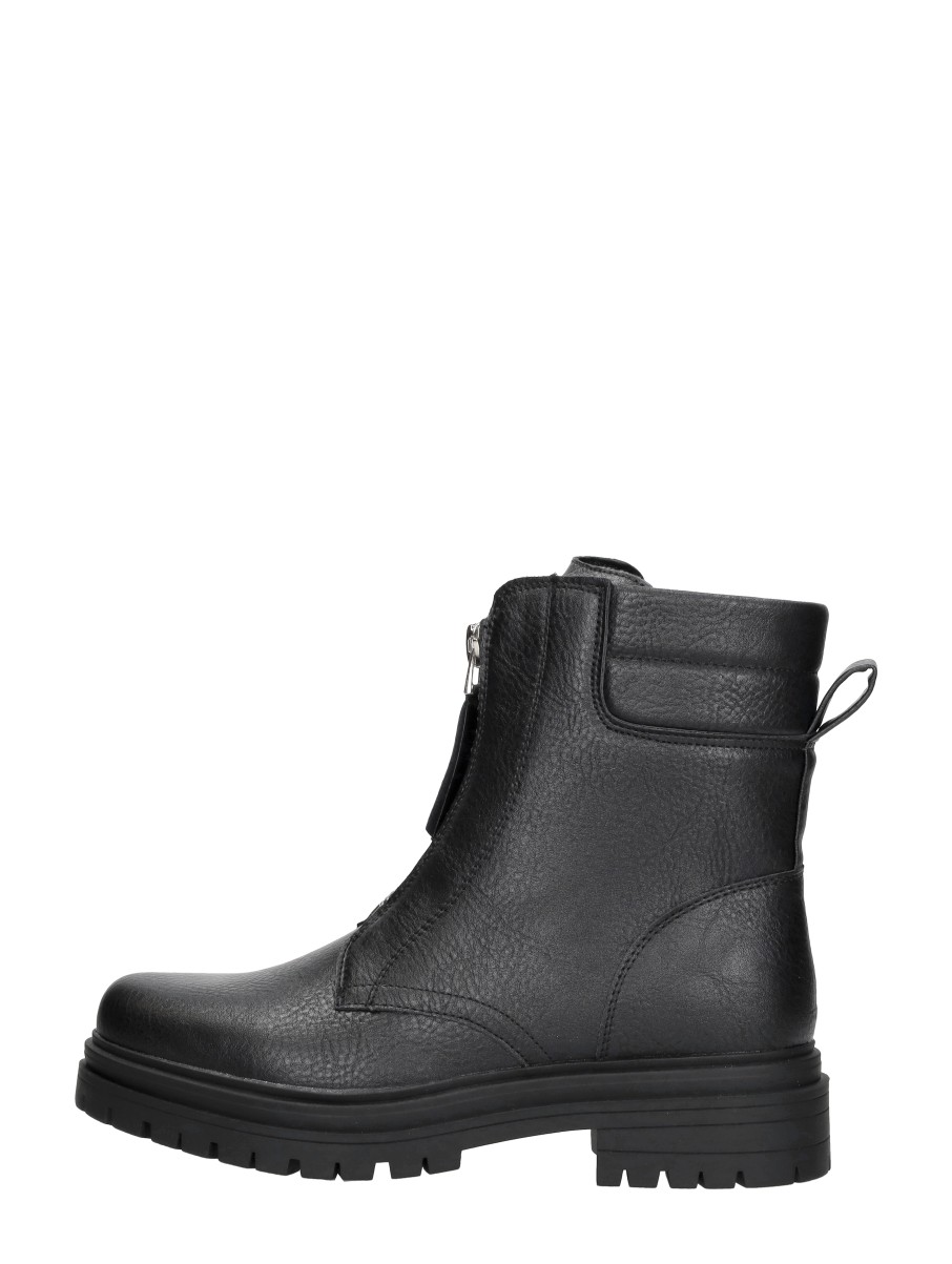 Sub55 Sub55 - Enkellaarsjes Plat - Zwart