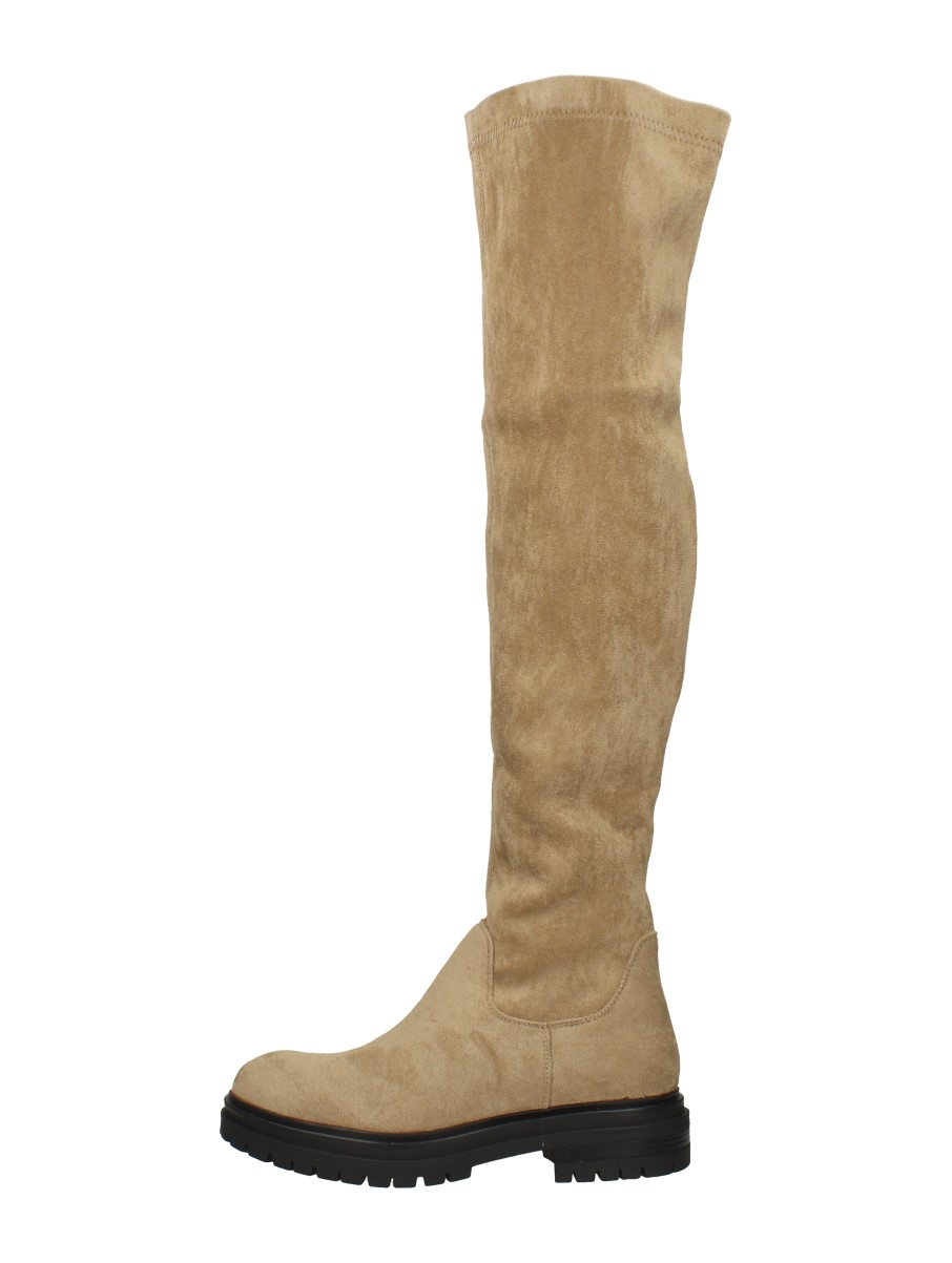 Sub55 Sub55 - Overknee Laarzen - Beige