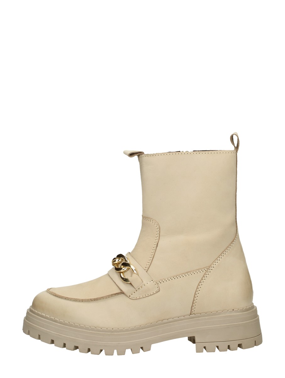 Sub55 Sub55 - Enkellaarsjes Plat - Beige