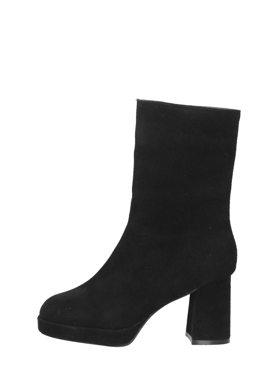 Sub55 Sub55 - Enkellaarsjes Hak - Zwart