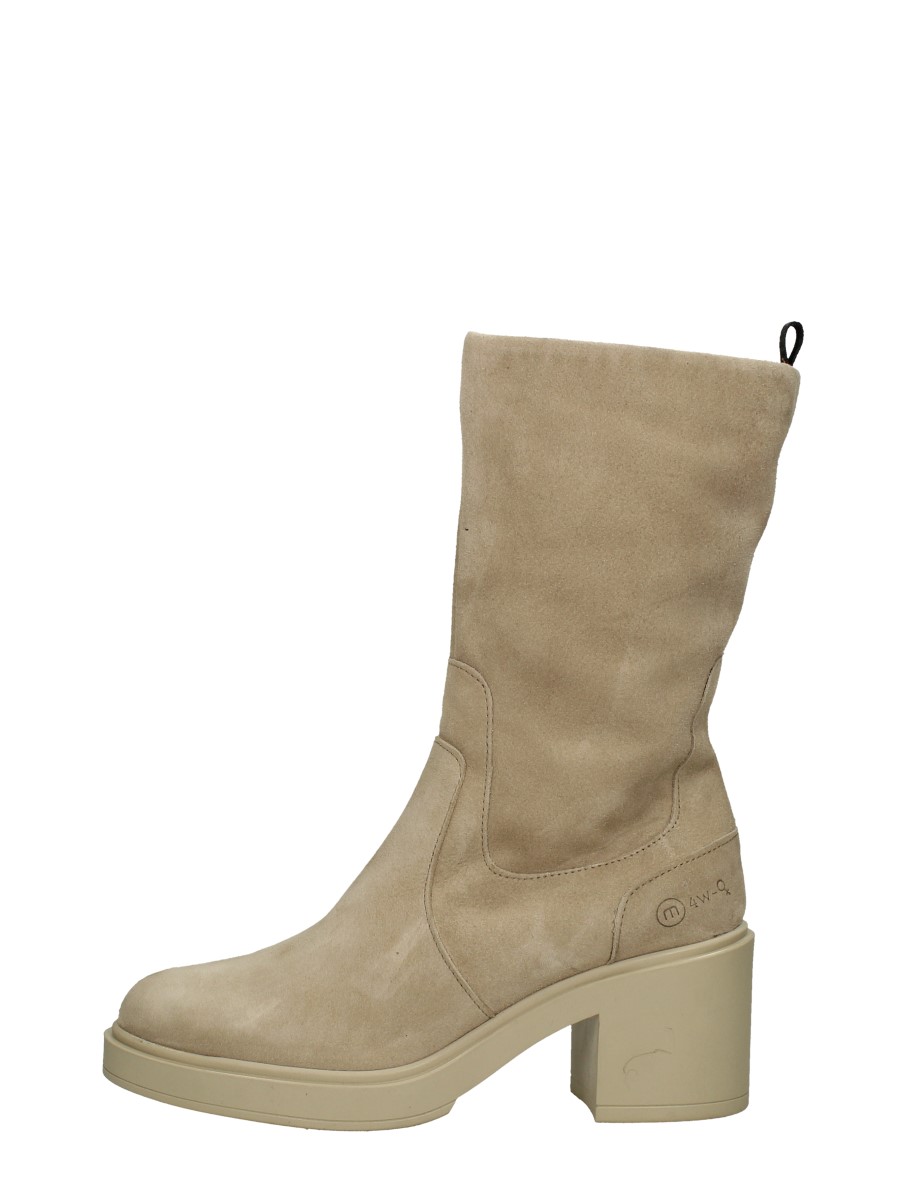 MJUS Mjus - Enkellaarsjes Hak - Beige