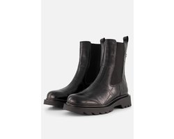 Tamaris - Enkellaarsjes Plat - Zwart