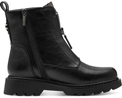 Tamaris - Enkellaarsjes Plat - Zwart