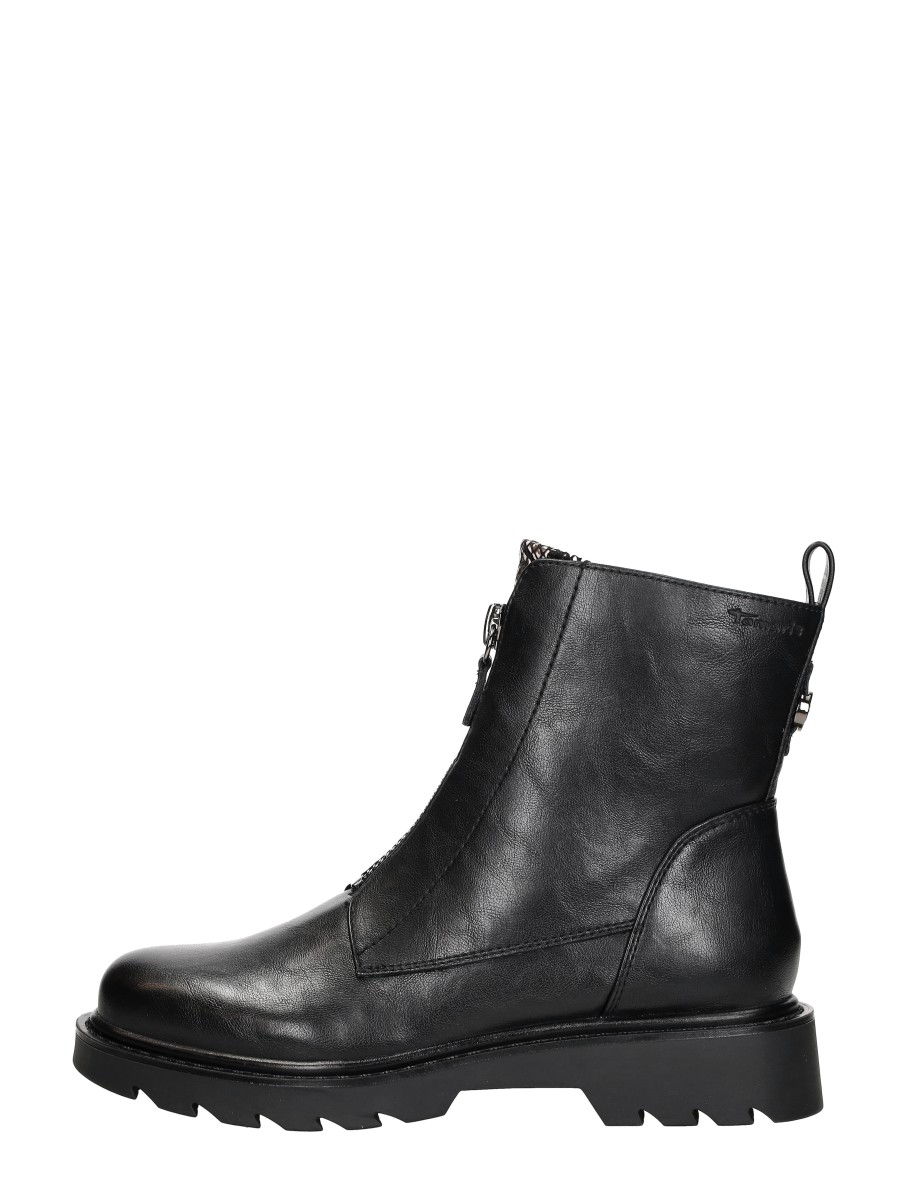 Tamaris Tamaris - Enkellaarsjes Plat - Zwart