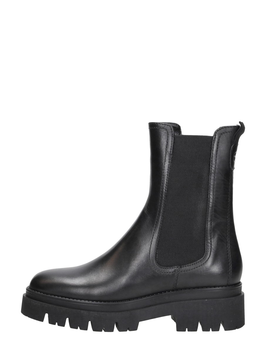 Tamaris Tamaris - Enkellaarsjes Plat - Zwart