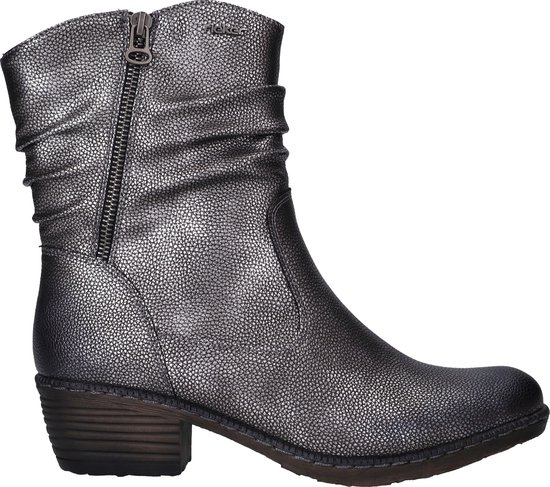 Rieker - Enkellaarsjes Hak Zilver