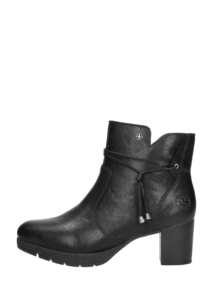 Rieker Rieker - Enkellaarsjes Hak - Zwart