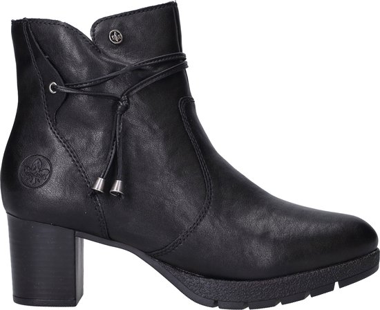 Rieker - Enkellaarsjes Hak - Zwart