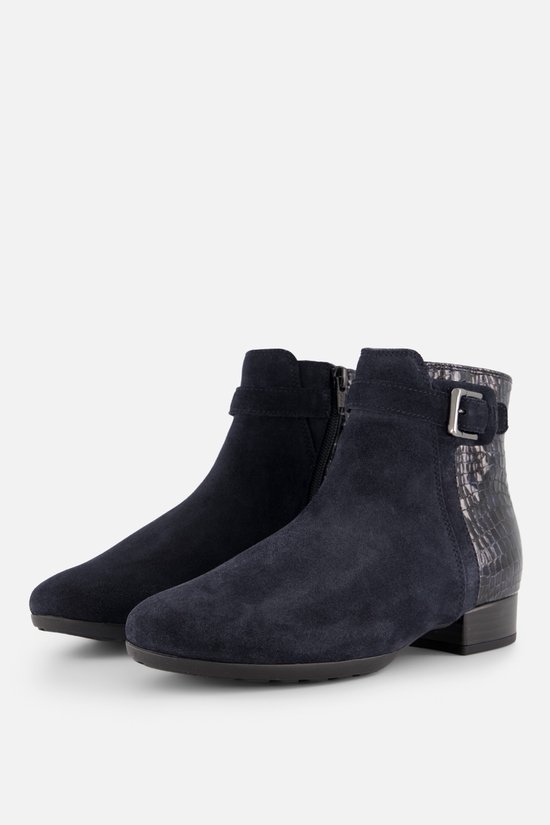 Gabor - Enkellaarsjes Hak - Blauw