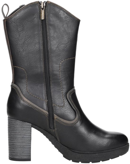 MUSTANG - Enkellaarsjes Hak - Zwart