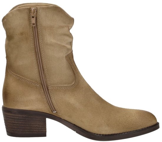 Aqa - Enkellaarsjes Hak - Beige