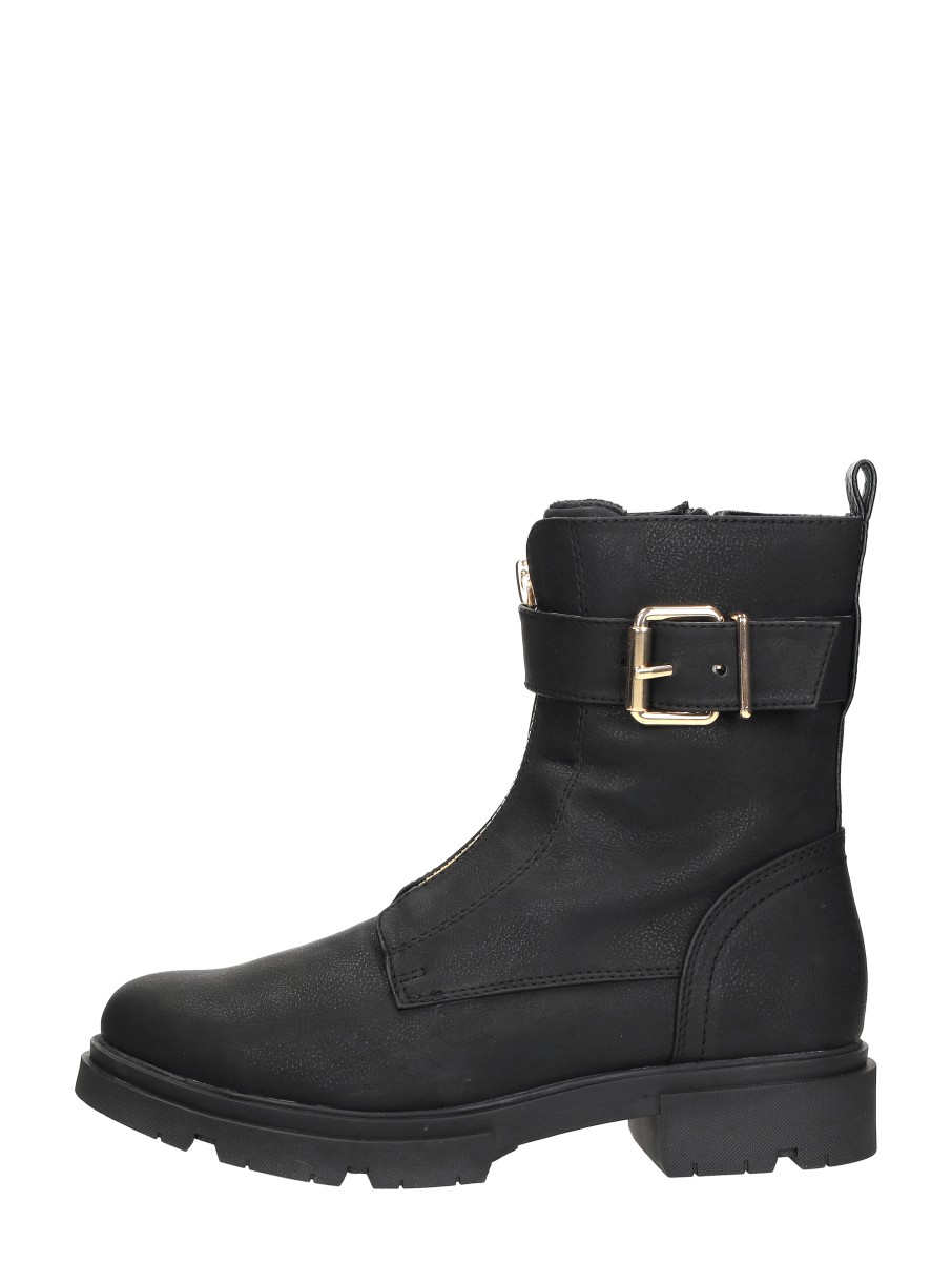 Sub55 Sub55 - Enkellaarsjes Plat - Zwart