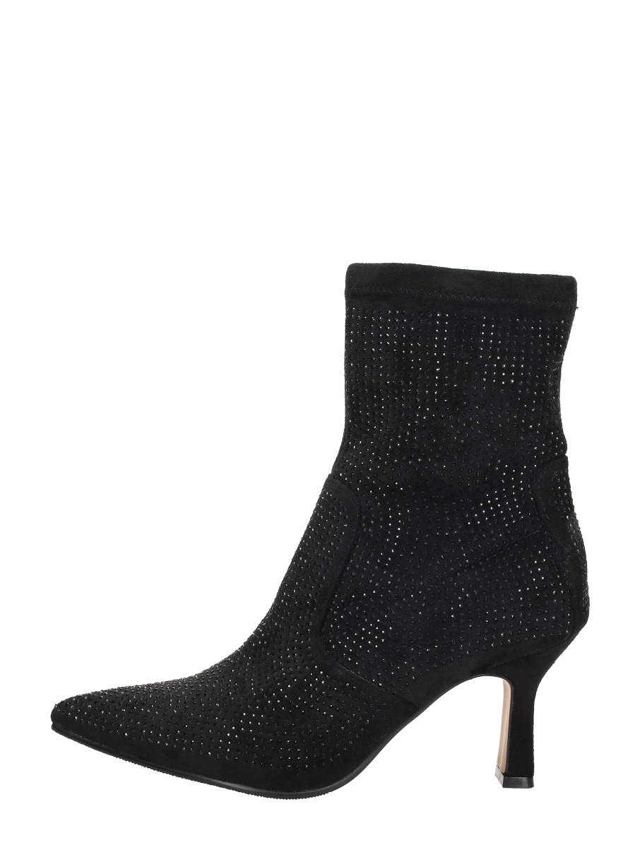 Sub55 Sub55 - Enkellaarsjes Hak - Zwart